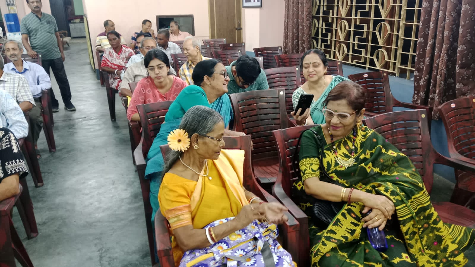 Volunteers at a charity drive