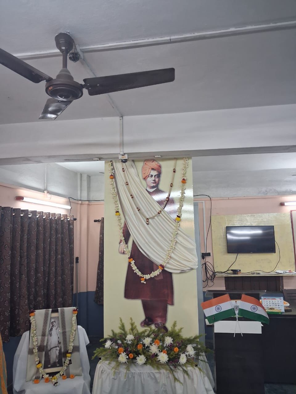 Volunteers at a charity drive