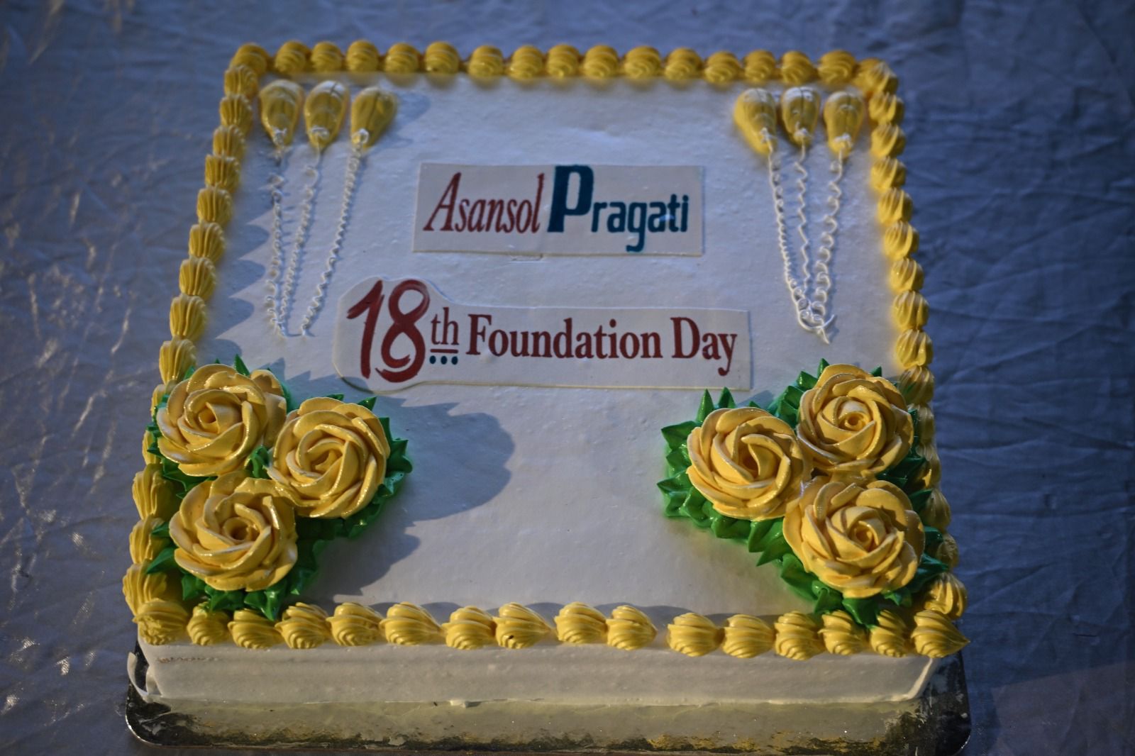 Volunteers at a charity drive