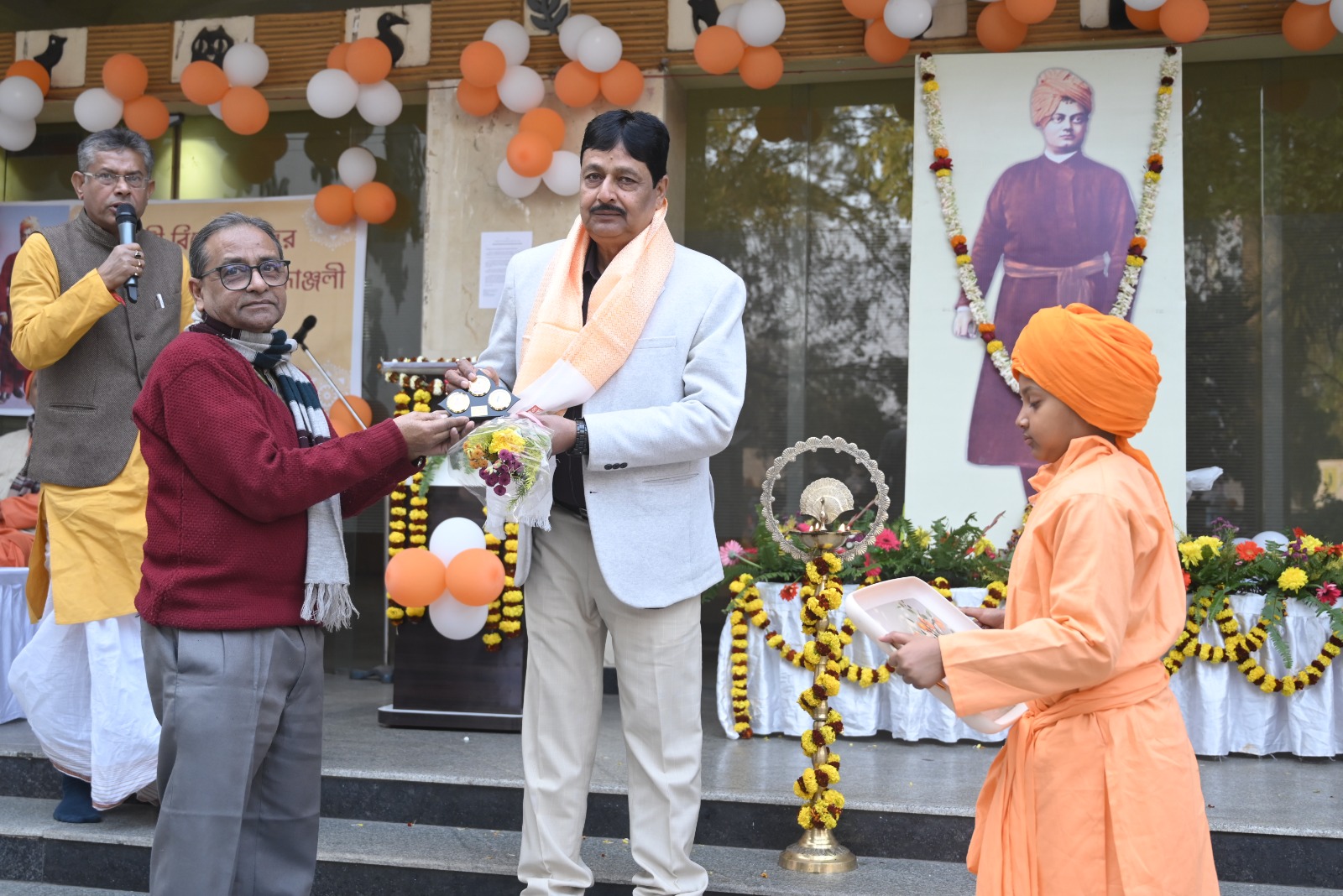 Volunteers at a charity drive