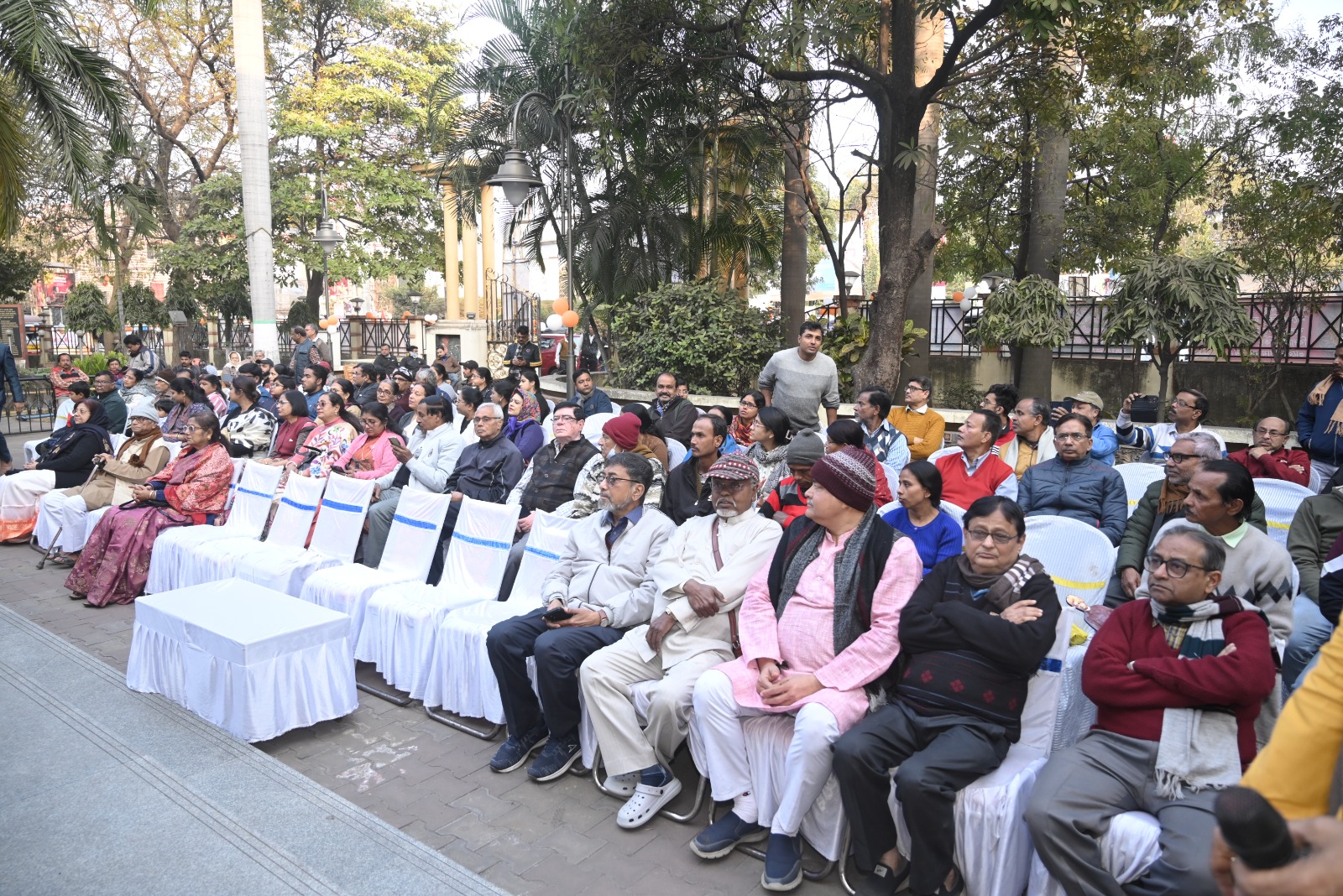 Volunteers at a charity drive