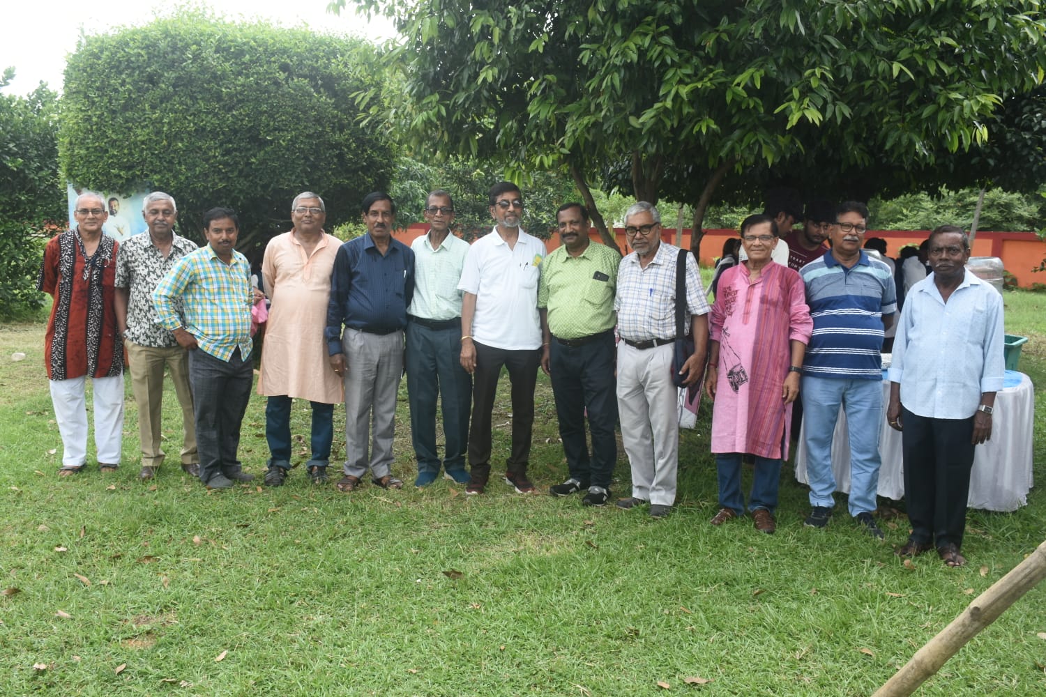 Volunteers at a charity drive